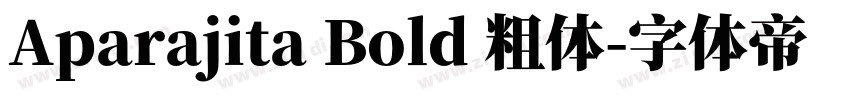 Aparajita Bold 粗体字体转换
